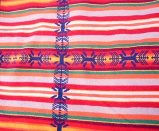 HUGE 85x102 Vintage Pendleton Camp Blanket Beaver State Native American Pattern 4