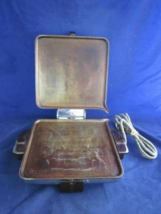 ARVIN 3550 - 1 Grill Griddle Pancake Sandwich Waffle Iron Recipe Book MCM VINTAGE 5
