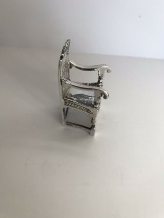 Solid silver early 17th Century English Chair 2