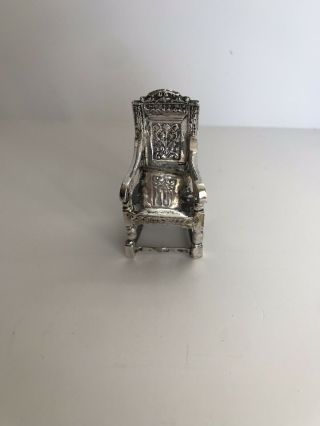 Solid silver early 17th Century English Chair 4