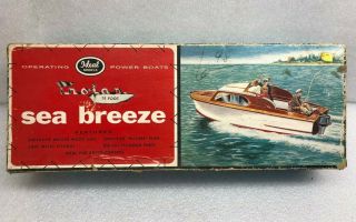 Vintage 1956 Ideal Models Sea Breeze Trojan Balsa Wood Parts W/ Box Unbuilt Boat