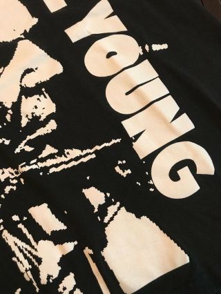 VTG NEIL YOUNG TEE SHIRT MENS LARGE /XL ALL OVER PRINT 90s RAP SUPREME ROCK 4