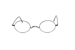Classic Oval Eyeglasses In Matte Black By Braun Classics Mod.  160 Bc3