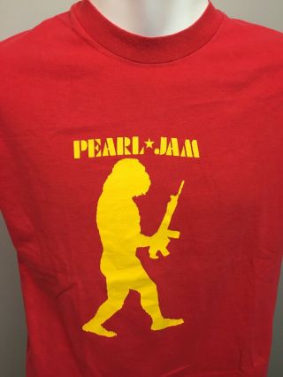 Vtg 90s Pearl Jam Concert T Shirt Large 1998 Yield Tour Grunge Rock Vedder Band 2