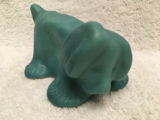 Vintage Van Briggle Pottery Puppy/dog Figurine Blue