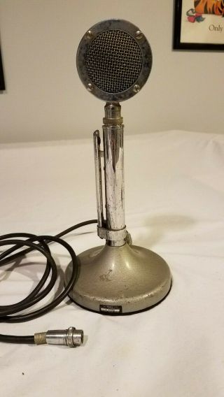 Vintage Astatic D - 104 Microphone With G Stand 2 Pin