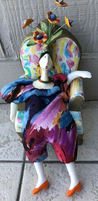Nwt Cerri Art Doll France Porcelain Poupee No Chair