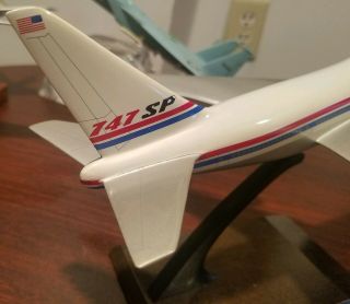 RARE Vintage Pacmin Boeing 747 SP Airplane Jet Desk Model Pacific Miniature 5
