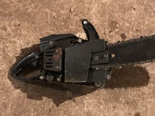 Vintage Chainsaw with Bar & Chain For Parts/Repair 3