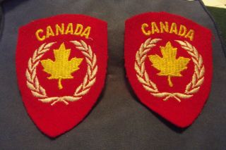Post Ww Ii Korean War Era Canadian United Nations Service Patchs/badges