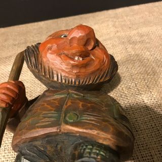 RARE VIntage Otto Sveen Norwegian Hand Carved Wood Troll 11