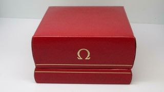 Vintage Omega Watch Box (red) C1960 