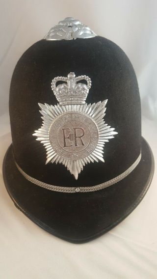 Vintage South Yorkshire Uk Bobby Police Cap Hat Sherlock Holmes