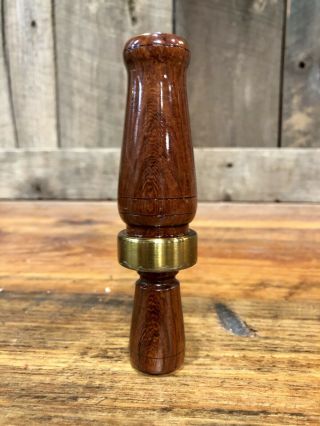 Vintage RNT Rich - n - tone Duck Hunting Call 1980s Rosewood 2