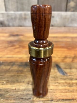 Vintage RNT Rich - n - tone Duck Hunting Call 1980s Rosewood 3