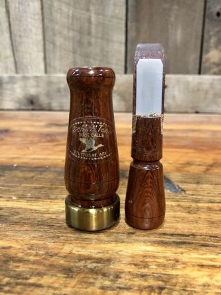 Vintage RNT Rich - n - tone Duck Hunting Call 1980s Rosewood 4