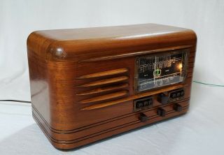 Rare Vintage Packard Bell 46g Am/sw Magic Eye Radio (1939) Completely Restored