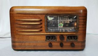 Rare Vintage Packard Bell 46G AM/SW Magic Eye Radio (1939) COMPLETELY RESTORED 2