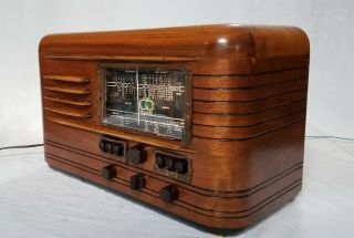 Rare Vintage Packard Bell 46G AM/SW Magic Eye Radio (1939) COMPLETELY RESTORED 3
