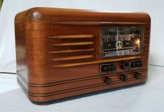 Rare Vintage Packard Bell 46G AM/SW Magic Eye Radio (1939) COMPLETELY RESTORED 6
