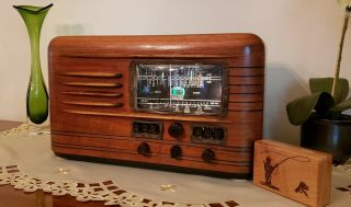 Rare Vintage Packard Bell 46G AM/SW Magic Eye Radio (1939) COMPLETELY RESTORED 8