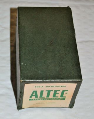 Vintage Nos Altec 633a Saltshaker Microphone Mic