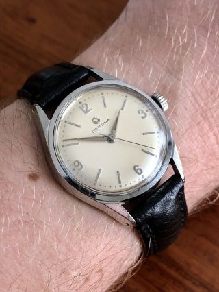 Vintage Certina All Steel Men’s Watch Ref.  7101 - 003 Cal.  28 - 16 2