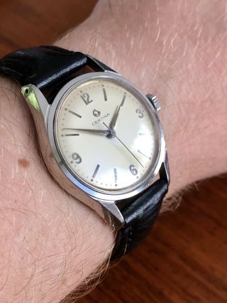 Vintage Certina All Steel Men’s Watch Ref.  7101 - 003 Cal.  28 - 16 5