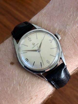 Vintage Certina All Steel Men’s Watch Ref.  7101 - 003 Cal.  28 - 16 6