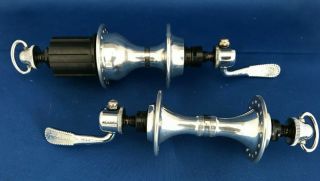 Campagnolo Hubs/skewers Front/rear 32h Quick Release Vintage Bicycle