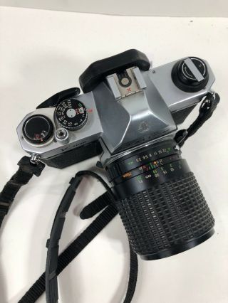 A4 Vintage Asahi Pentax K1000 SLR Film Camera Flash & Five Star Lens 8