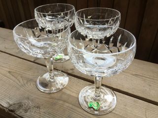 VINTAGE Set Of 4 Waterford Crystal Kildare Sherbet/Champagne Glasses 5 1/4 