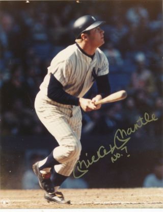 Vintage Signature Mickey Mantle 8x10 1980 