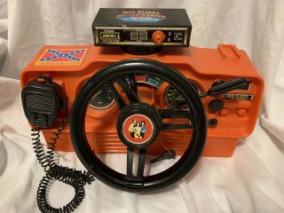 Vintage Dukes Of Hazzard Dashboard Steering Wheel Radar Detector General Lee Toy