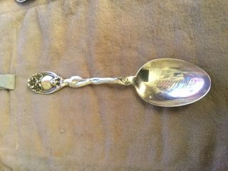 Rare Antique Unger Bros Sterling Silver La Fantaisie Art Nouveau Spoon.