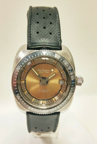 Vintage Jules Jurgensen Swiss made 17 Jewels Automatic Diver H63201.  ETA 2472 2
