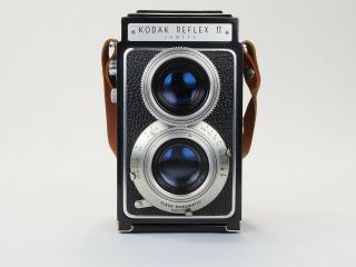 Kodak Reflex Ii Vintage Twin Lens Film Camera In Case C.  1948