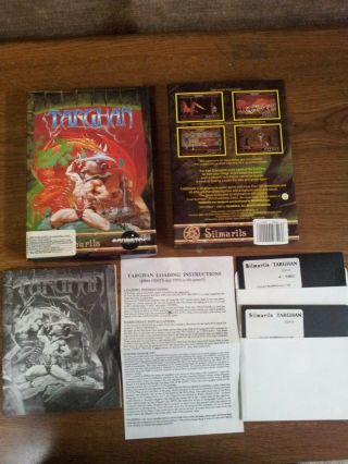 TARGHAN BY SILMARILS - PC BOX GAME - VINTAGE,  ULTRA RARE,  COMPLETE,  NEAR 2