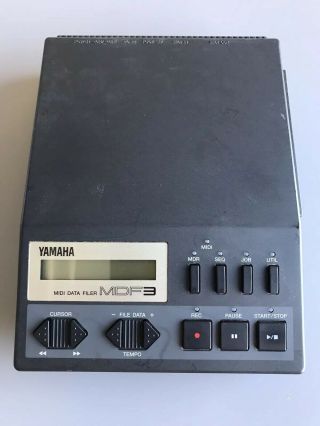 Yamaha Midi Data Filer Mdf3 Music Audio Device Vintage Sequencer Made In Japan