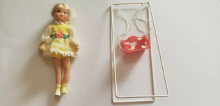 Vintage Rare Htf Barbie Tutti Swing A Ling Doll With Outfit And Swing