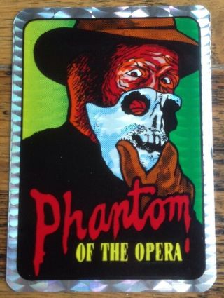 Vintage Phantom Of The Opera Hologram Vending Machine Sticker