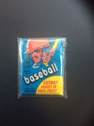 1971 Topps Baseball Wax Pack—very.  Rare Color