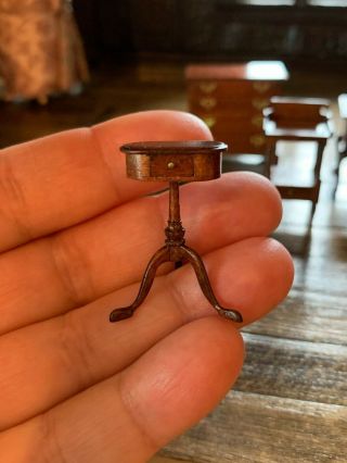 Artisan Miniature Dollhouse Vintage Rare Ted Edward Norton 1/24th Scale Table