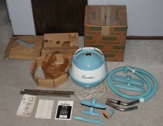 Vintage Eureka Rotamatic Canister Vacuum Cleaner Model 980a