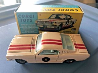 Vintage Corgi 325 Ford Mustang Fastback 2,  2 Competition - Vnm