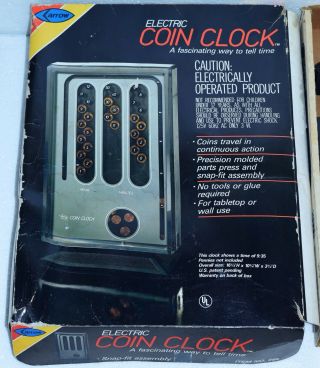 RARE Vintage Arrow Electric Coin Clock Snap Fit Easy Assembly 665 2