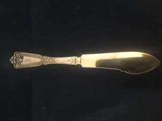Whiting Mfg.  Co.  “ivy” Antique Butter Knife Sterling Silver 1850 - 1899