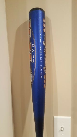 - RARE - 34/31 TPX Dynasty CB206 ST,  20 Baseball Bat BESR CERT.  Z2K ERA.  GRIP 5