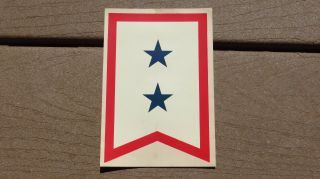Ww2 Us Army Military Son In The Service Flag Window Decal 2 Star