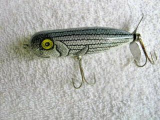 Rare Vintage Heddon Magnum Torpedo Topwater Prop Lure Lures Striper Naturalized